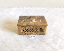 Vintage Beautiful Design Handmade Marble Stone Box Decorative Props STO-18 picture