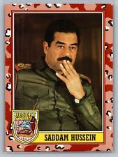 Saddam Hussein 1991 Topps #189 Desert Storm (RC) - NM-MT *TEXCARDS* picture