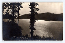 RPPC 1950's.HUNTINGTON LAKE CAL. VIEW #3 MOONLIGHT. POSTCARD GG19 picture