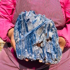 5.14LB Rare Natural beautiful Blue Kyanite With Quartz Crystal Specimen Healing picture