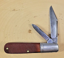 Vintage Camillus #51 Barlow Pocket Knife, Saw Cut Delrin Handles picture