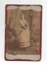 1880s Italian Opera Singer Actress Cabinet Card Photograph Russian Photo picture