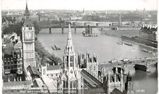 London Blackfriars Bridge & Boat St Paul's Cathedral 1910 UK  picture