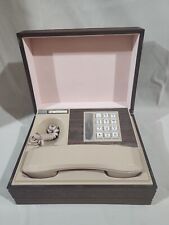 Vintage DECO-TEL Personal Executive Telephone in Wood Box Chest untested picture