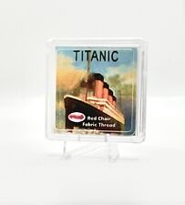 RMS Titanic Real Artifact - Chair Thread w/COA & Stand White Star Line WSL Relic picture