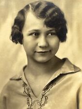 YD Photograph Pretty Young Woman Lovely Studio Portrait Headshot 1930's picture