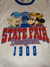Disney Parks Yester Ears Vintage Collection Pig Mickey 1988 State Fair Shirt M picture