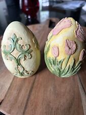 Demdaco Eggstravagant Eggs Tom Herold Collectible Easter “Risen” & “Appreciation picture