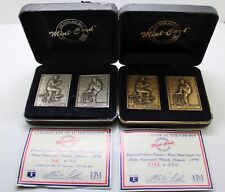 Rare .999 Fine Silver Highland Mint Randy Johnson Nolan Ryan Mini Cards Set picture