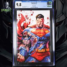 SUPERMAN #4 - TYLER KIRKHAM VIRGIN VARIANT BATTLE DAMAGE DC COMICS CGC 9.8 picture