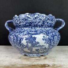 Boch Blue white pottery delft decor planter vase Large picture