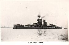 British Royal Navy HMS Iron Duke (2) - RPPC Photo WWI  c1910s picture