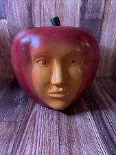 Vintage MCM Large Anthropomorphic Apple Face Home Decor Rare  🍎 picture