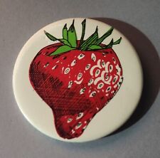 Large Vintage Pin pinback Strawberry picture