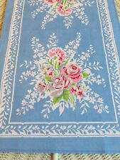 New LuRay Vintage Style Pretty Kitchen Tea Towel - Beautiful Blue Floral Print picture
