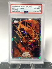 2023 Topps Chrome Star Wars Galaxy Master Of Evil Atomic /150 PSA 10 picture