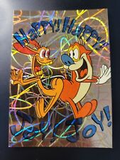 1993 Topps Ren Stimpy Happy Happy Joy Joy PRISMATIC LASERS card #37 picture