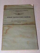 1939 Vintage Flight Instruction Manual U.S. Civil Aeronautics Authority picture