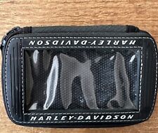 Harley Davidson Zip Around Magnetic Wallet Motorcycle Tank Holder Case 6”x4” picture