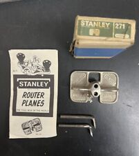 Unused New Old Stock Vintage Stanley No 271 Router Plane Original Box & Cutters picture