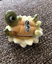Vintage Josef Originals ~ Rare Turtle on a Lilypad ~ Adorable ~ Made in Japan picture