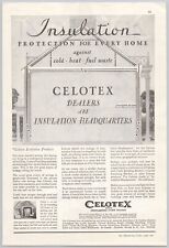 1932 Better Homes & Gardens Vintage Print Ad Cleotex Insulation picture