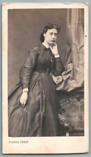 1860's Young Woman Pensive Pose CDV. Photo Pierre Petit in Paris. vrouw photo picture