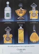1985 GUERLAIN Paris World's Greatest Perfumes Vintage Magazine PRINT AD picture