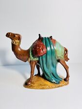 Vintage HOLLAND MOLD Christmas Nativity Figure - Standing Camel Teal Green picture