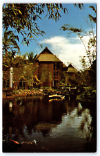 Original Vintage Antique Postcard Waiakea Resort Village Pond Hilo Hawaii picture