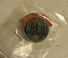 Vintage World's Greatest Crew McDonalds Employee Lapel Hat Pin 2007 1