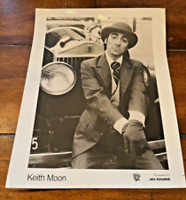 KEITH MOON RARE 1975 Track/MCA 8x10 PROMO PHOTO Two Sides Of The Moon LP THE WHO picture