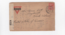 KAPPYS  USA WW1 AMERICAN EXPEDITIONARY FORCE  CENSORED  YMCA COVER W/LETTER EV10 picture