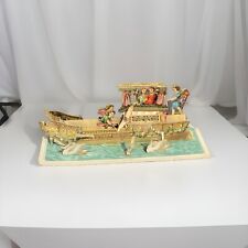 Very Rare Vintage Pop Up Paper Card With Angels Rowing Boat picture