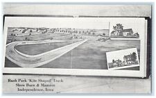 c1905's Rush Park Kite Shaped Track Scene Independence Iowa IA Unposted Postcard picture