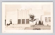 Postcard RPPC Elementary School Minneapolis Kansas Auditorium Entrance? picture