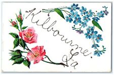 c1940s Greeting Card From Kilbourne Louisiana LA Unposted Flowers Roses Postcard picture
