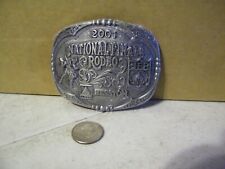2001 Hesston National Finals Rodeo NFR NOS Belt Buckle picture