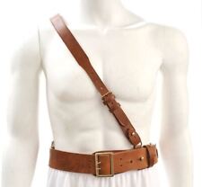 Sam Browne Belt with Shoulder Strap Brown Leather WW1 will fit 42