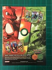 2004 Pokemon TCG Print Ad. Fire Red Leaf Green Set. 