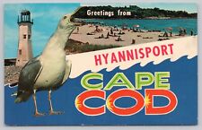 Postcard Greetings from Hyannisport Cape Cod Massachusetts picture