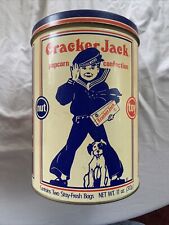 Vintage 1990 Cracker Jack Popcorn Confection Limited Edition Baseball Themed Tin picture