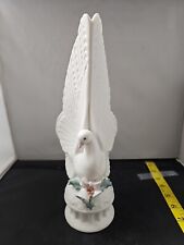 Vintage Lladro Turtle Dove, With Bells And Holly Tree Topper. picture