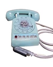 Vintage ITT 6 Lines Rotary Dial Desk Phone Telephone Blue  - Multi-Line picture