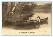 1906 On the Charles at Riverside, Springfield, Massachusetts MA Antique Postcard picture