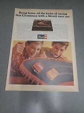 Revell Race Car Set Print Ad 1967 10x13 Great To Frame  picture