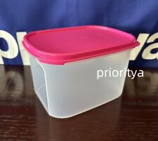 Tupperware Modular Mates Mini Rectangular 8 cup / 1.9L Container Pink Seal New picture