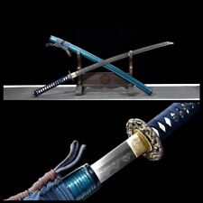 Handmade Clay tempered Folded steel Japanese Samurai Sword Katana Sharp picture