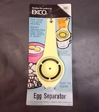 NEW Ekco Rare Vintage Yellow Egg Yolk Separator Old Stock USA Kitchen Utensil picture