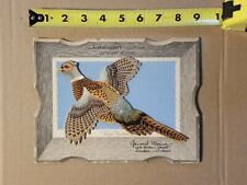 Vtg 1950s OMC Johnson Sea Horse Ring-Necked Pheasant Calendar Advertising Art picture